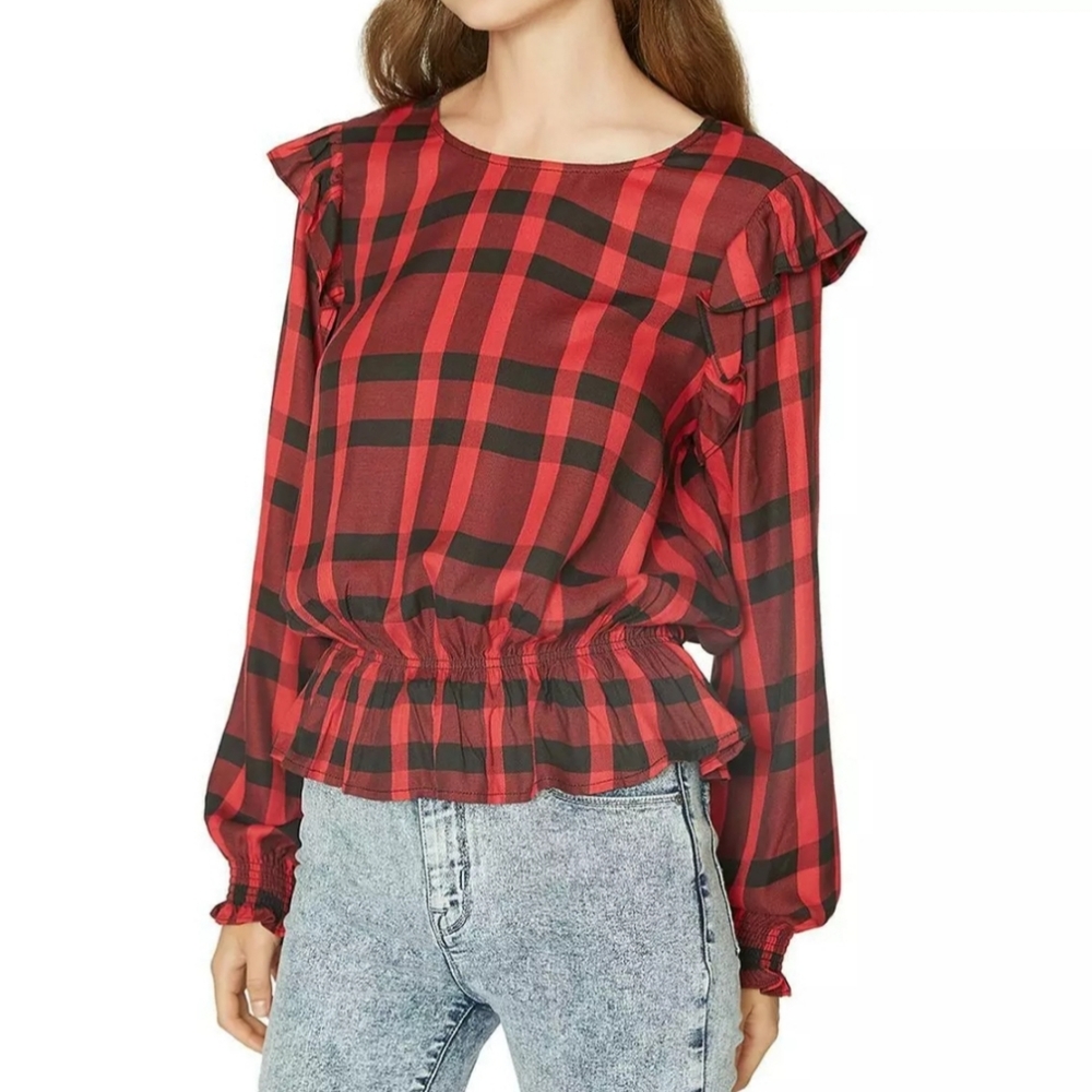 🌟2/$30🌟SANCTUARY "Millie" Plaid Top